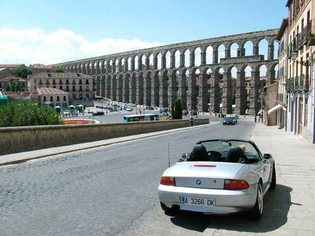 Vista del Acueducto desde la Plaza del Azoguejo